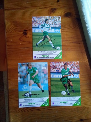 Autogrammkarten werder - 3,
