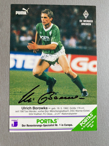 Ulrich borowka werder bremen - borowka,