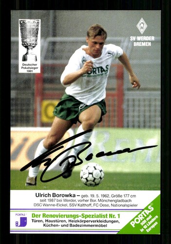 Ulrich borowka autogrammkarte - ulrich,