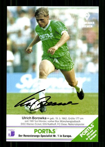 Ulrich borowka autogrammkarte - ulrich,